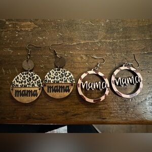 2 pairs Mama Earrings